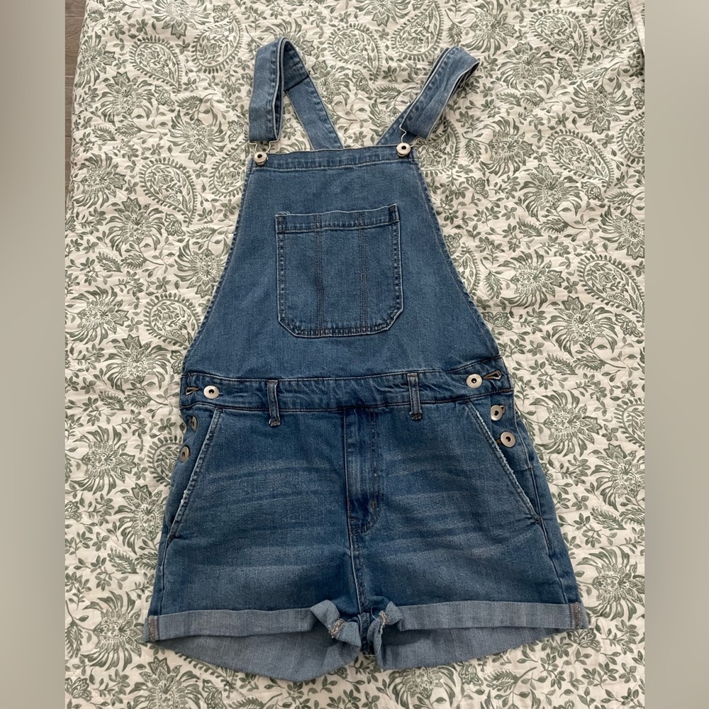 Forever 21 Blue Denim Overalls